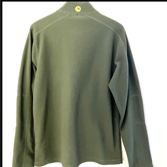 Marmot Green 1/4 Zip Fleece Pullover Sweater Jacket Top Size Medium - Picture 5 of 7